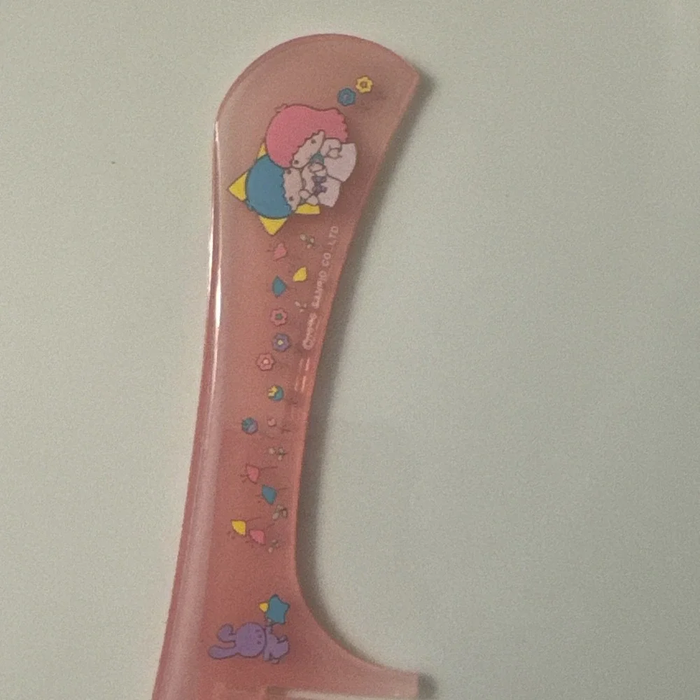 Sanrio Little Twin Stars Retro hair Comb Vintage Rare 70's 1976 PINK Collectible